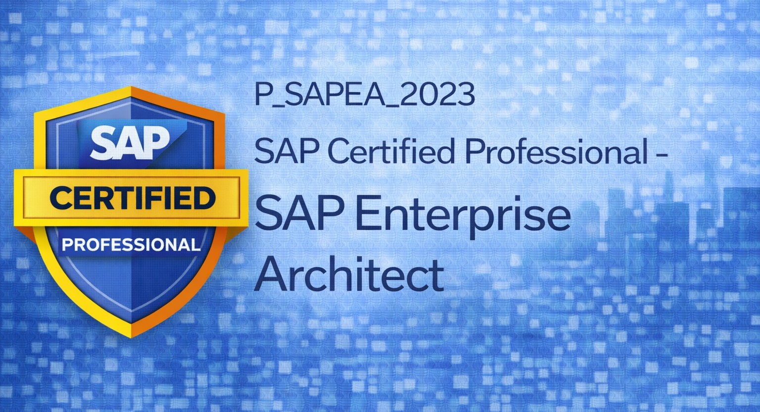 Bcd Certification P_SAPEA_2023 : Dump for SAP Certified Professional - SAP Enterprise ...